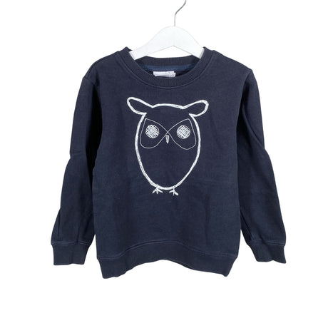Unisex Knowledge Cotton Apparel - Collegepaita, koko 110 - 116 - Musta ()