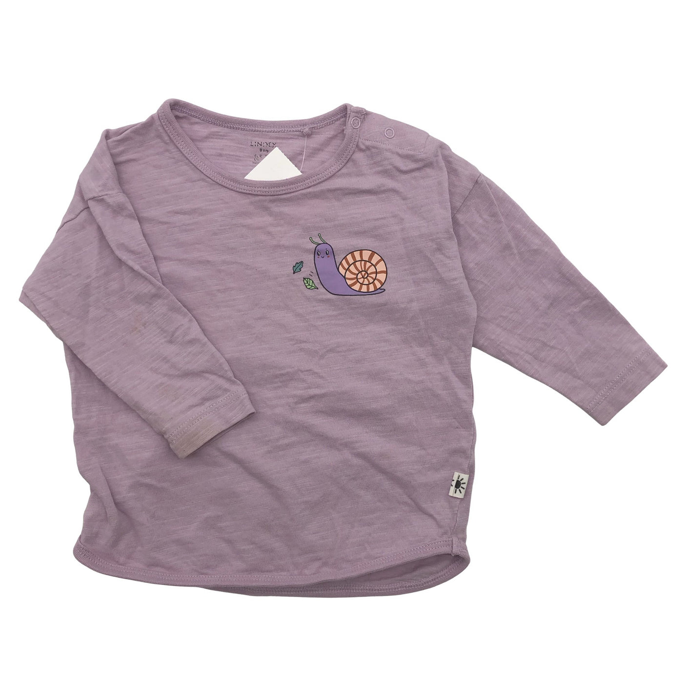 Tyttöjen Lindex - Trikoopaita, koko 68 - 74 - Violetti (1)