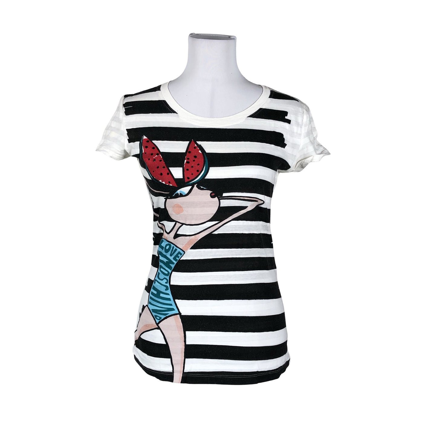 Naisten Love Moschino - T-paita, koko 40 - Valkoinen (1)