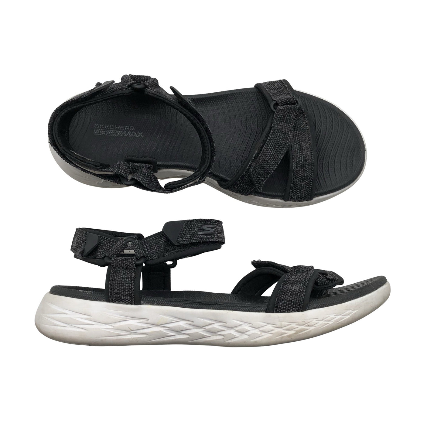 Naisten Skechers - Sandaalit, koko 37 - Musta (1)