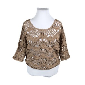 Naisten Easy Wear - Neulepaita, koko 42 - Ruskea (1)