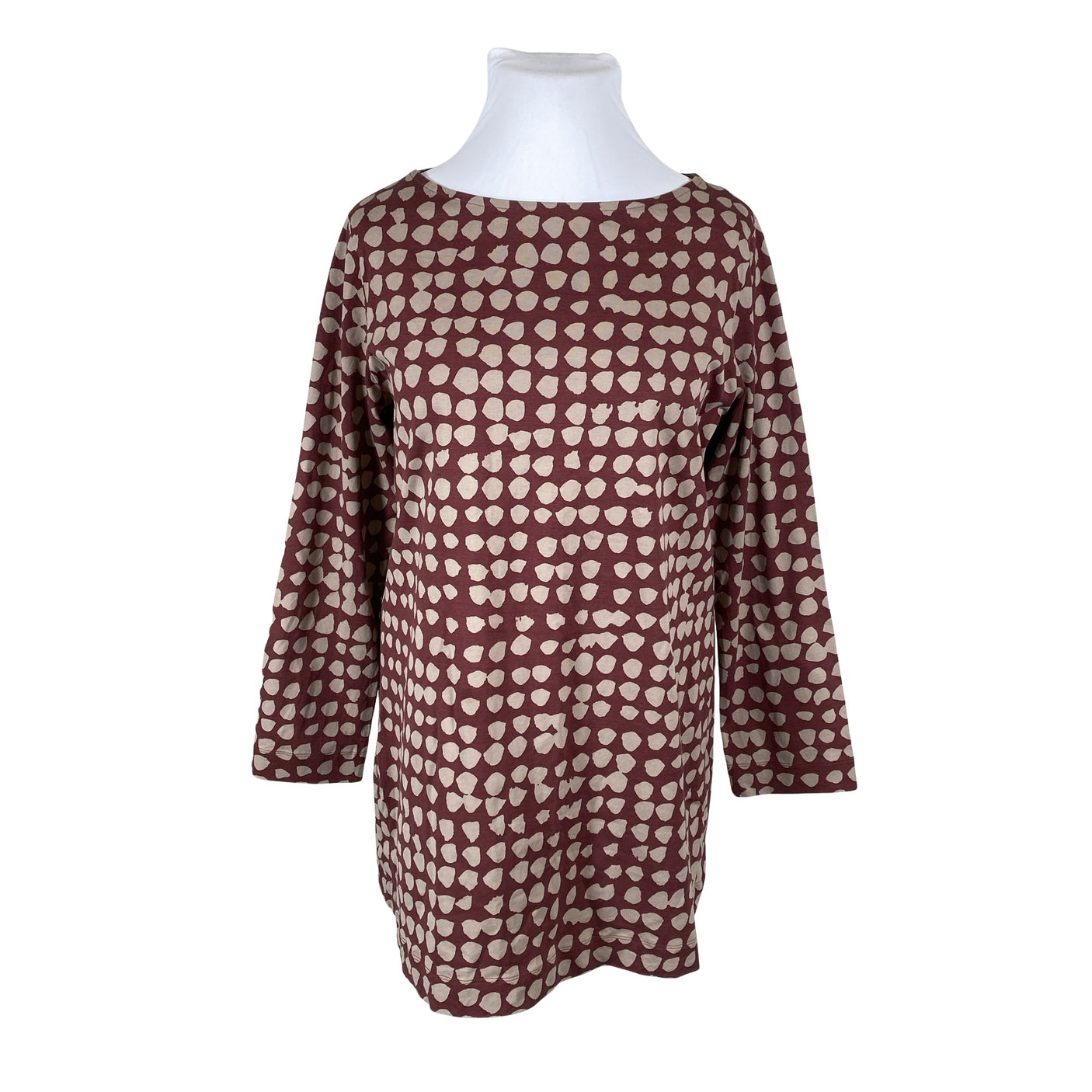Naisten Marimekko - Trikootunika, koko 44 - Ruskea (1)