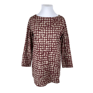 Naisten Marimekko - Trikootunika, koko 44 - Ruskea (1)