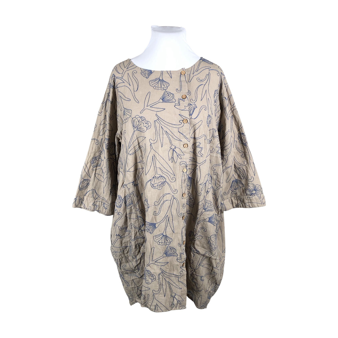 Naisten Gudrun Sjöden - Kangasmekko, koko 52 - Beige (1)