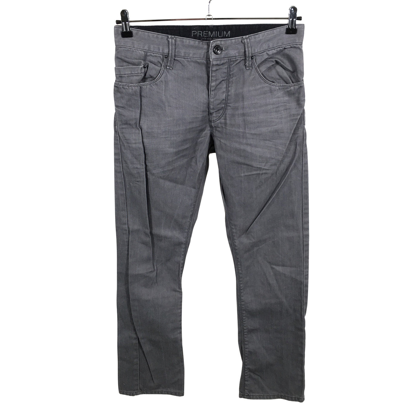 Miesten Jack & Jones - Farkut, koko W32 - Harmaa (1)