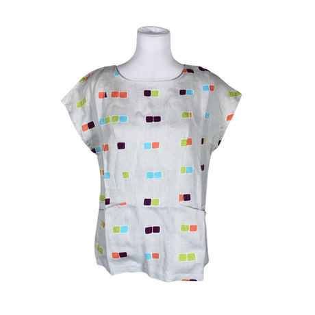 Naisten Marimekko - Lyhythihainen pusero, koko 38 - Harmaa ()