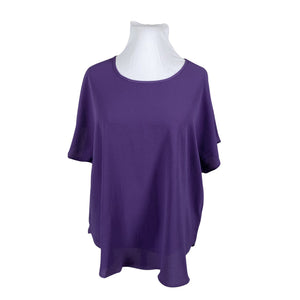 Naisten Zizzi - Lyhythihainen pusero, koko 46 - Violetti (1)