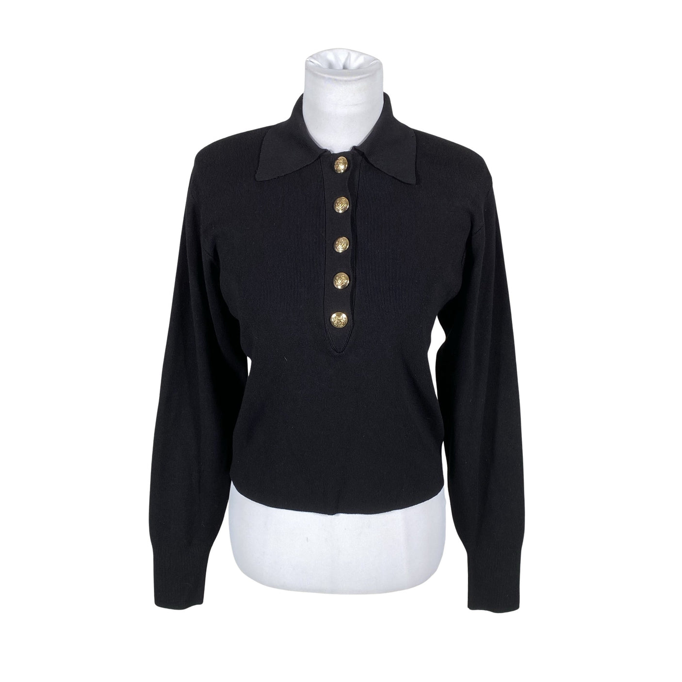 Naisten Massimo Dutti - Neulepaita, koko 38 - Musta (1)
