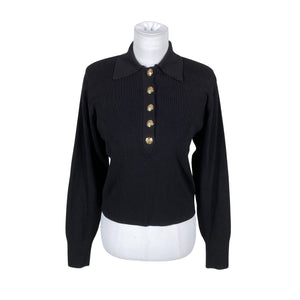 Naisten Massimo Dutti - Neulepaita, koko 38 - Musta (1)