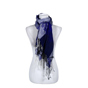 Naisten Pashmina - Huivi, koko Maxi - Sininen (1)