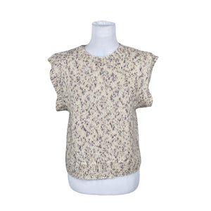 Naisten Handmade - Neuleliivi, koko 36 - Beige (1)