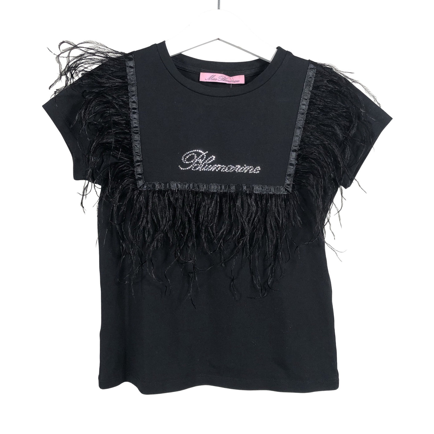 Tyttöjen Miss Blumarine - T-paita, koko 110 - 116 - Musta (1)