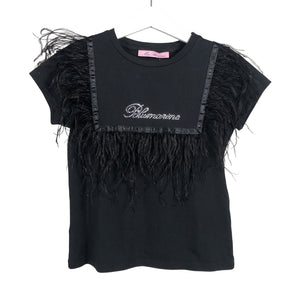 Tyttöjen Miss Blumarine - T-paita, koko 110 - 116 - Musta (1)