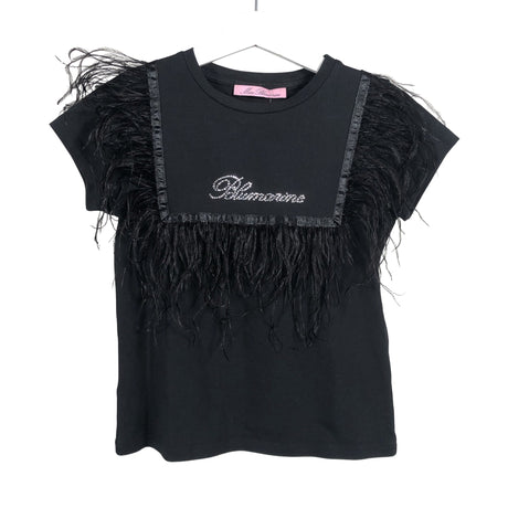 Tyttöjen Miss Blumarine - T-paita, koko 110 - 116 - Musta ()