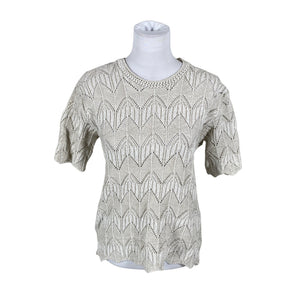 Naisten Handmade - Neulepaita, koko 38 - Beige (1)