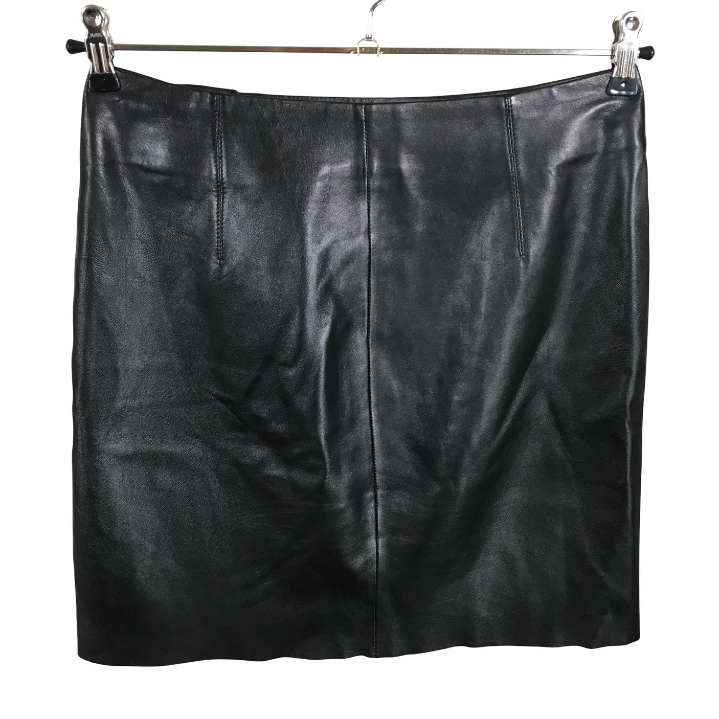 Naisten Massimo Dutti - Nahkahame, koko 36 - Musta (2)