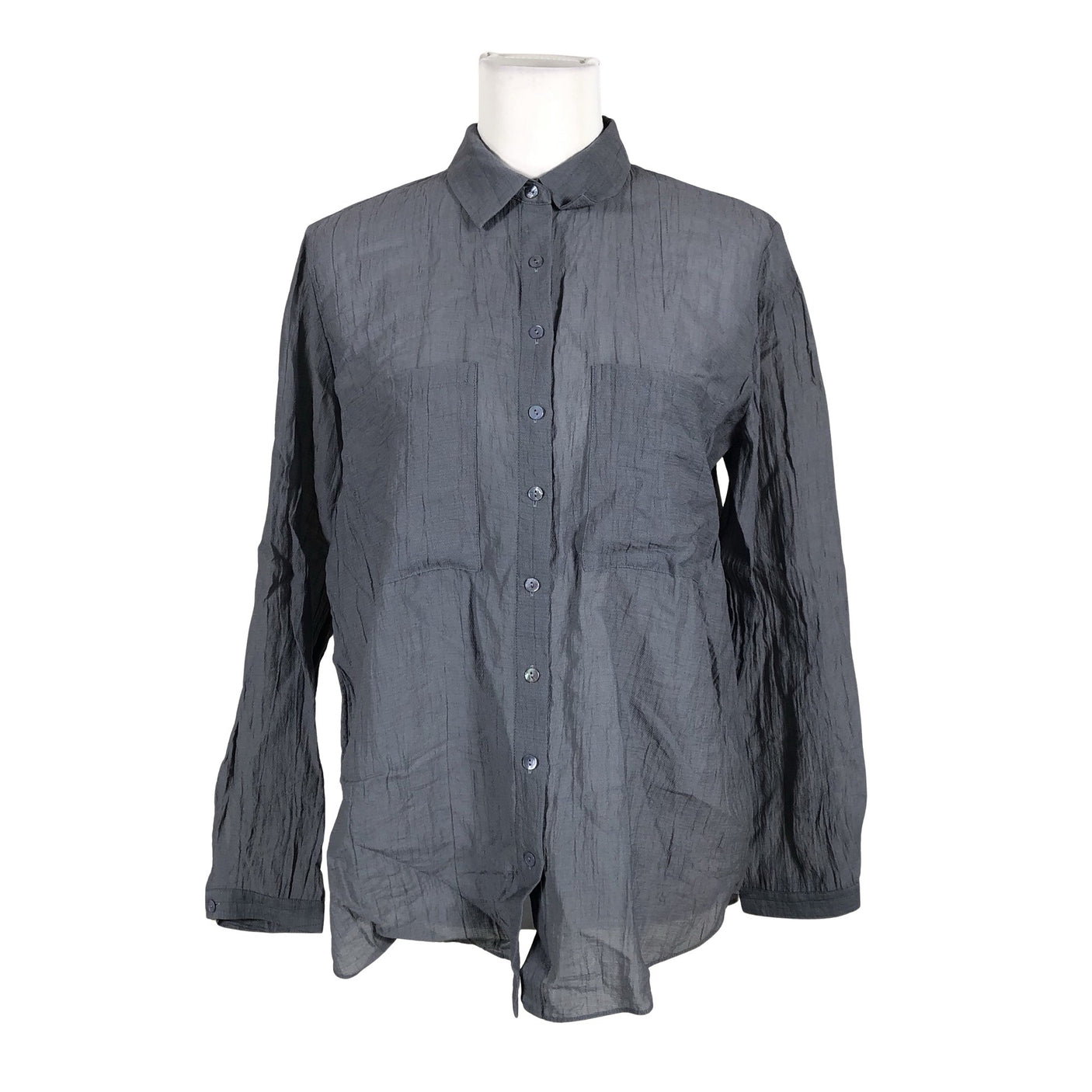 Naisten Massimo Dutti - Kauluspaita, koko 38 - Sininen (1)