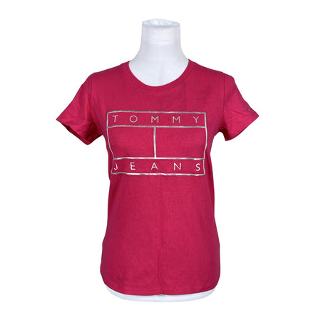 Naisten Tommy Jeans (Tommy Hilfiger) - T-paita, koko 36 - Pinkki ()