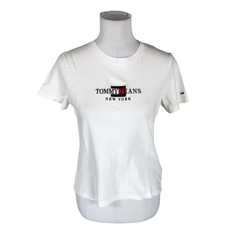 Naisten Tommy Jeans (Tommy Hilfiger) - T-paita, koko 36 - Valkoinen ()
