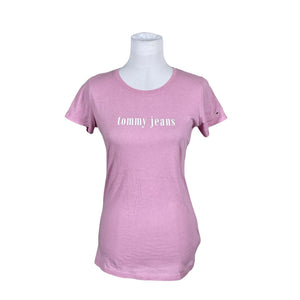 Naisten Tommy Jeans (Tommy Hilfiger) - T-paita, koko 38 - Pinkki (1)