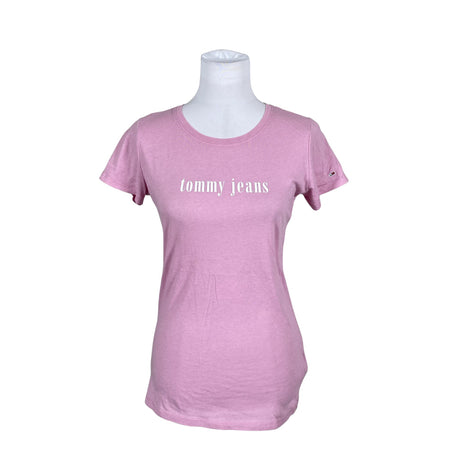 Naisten Tommy Jeans (Tommy Hilfiger) - T-paita, koko 38 - Pinkki ()