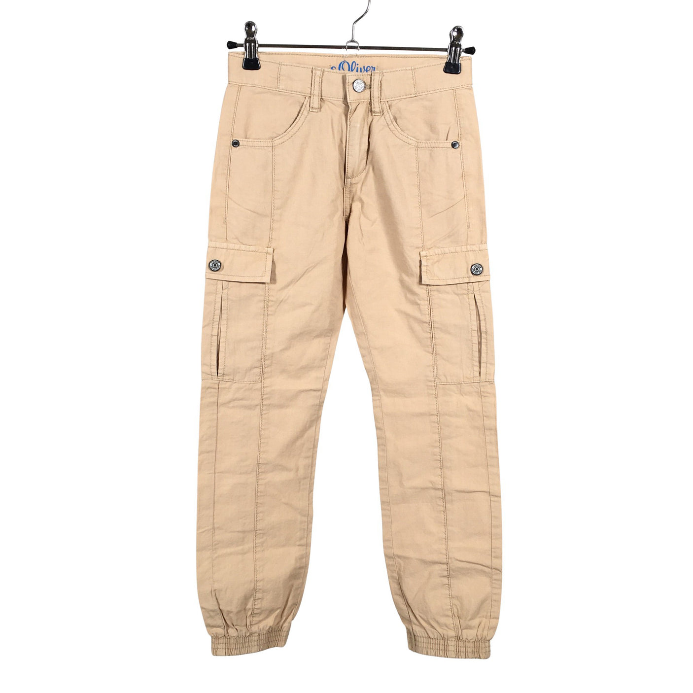 Poikien s.Oliver - Cargohousut, koko 134 - 140 - Beige (1)