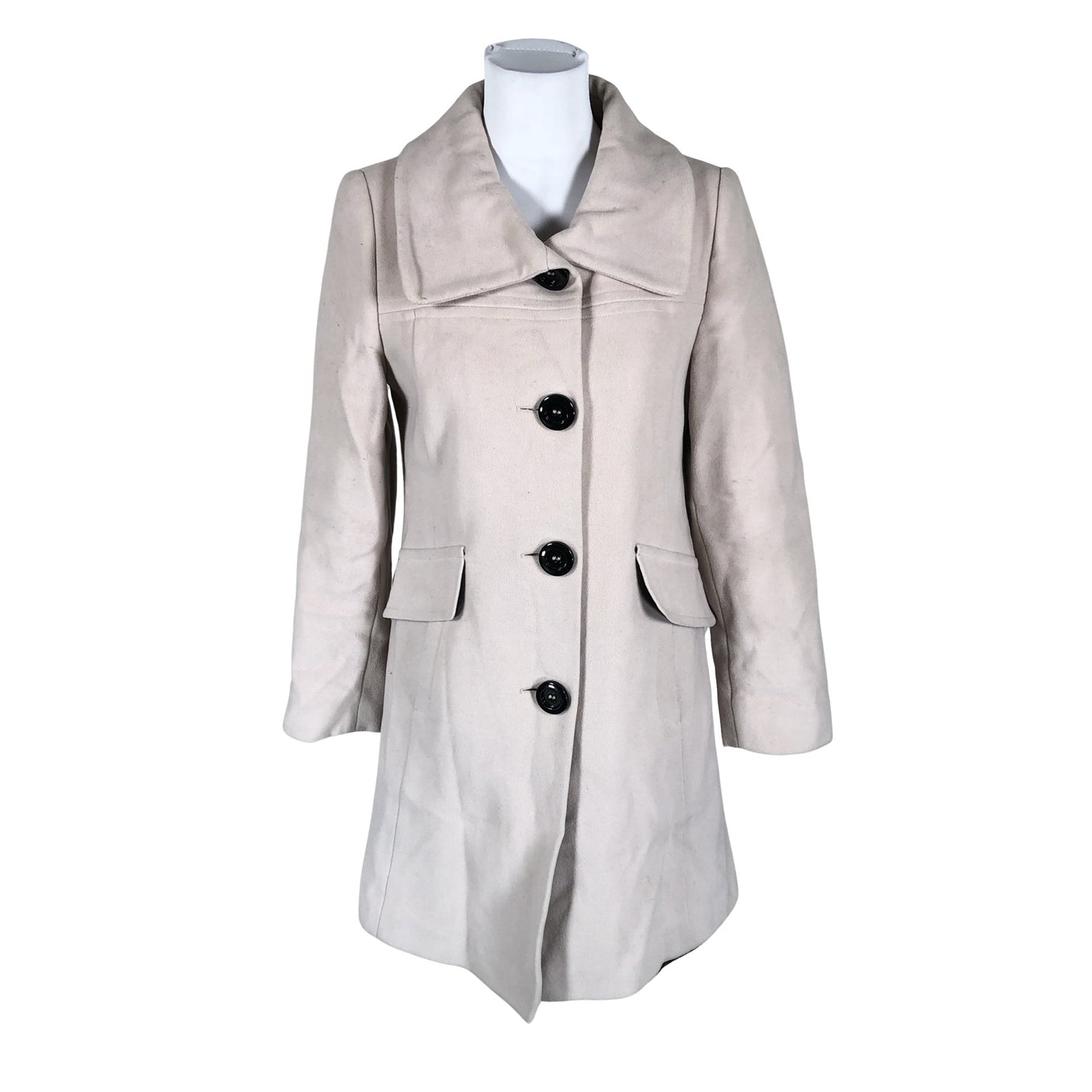 Naisten Finn Flare - Villakangastakki, koko 36 - Beige (1)