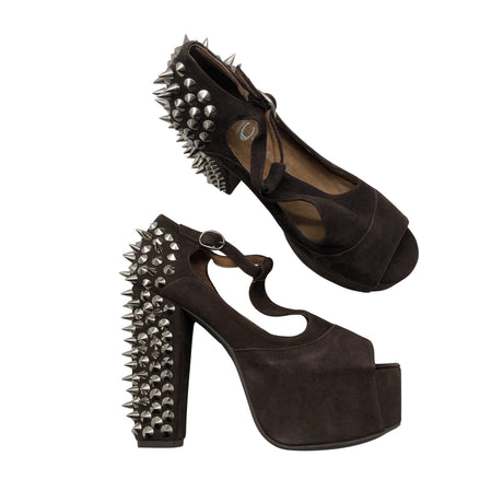 Naisten Jeffrey Campbell - Avokärkiset korkokengät, koko 37 - Ruskea ()