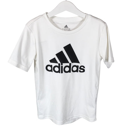 Unisex Adidas - Urheilupaita, lyhyet hihat, koko 122 - 128 - Valkoinen ()