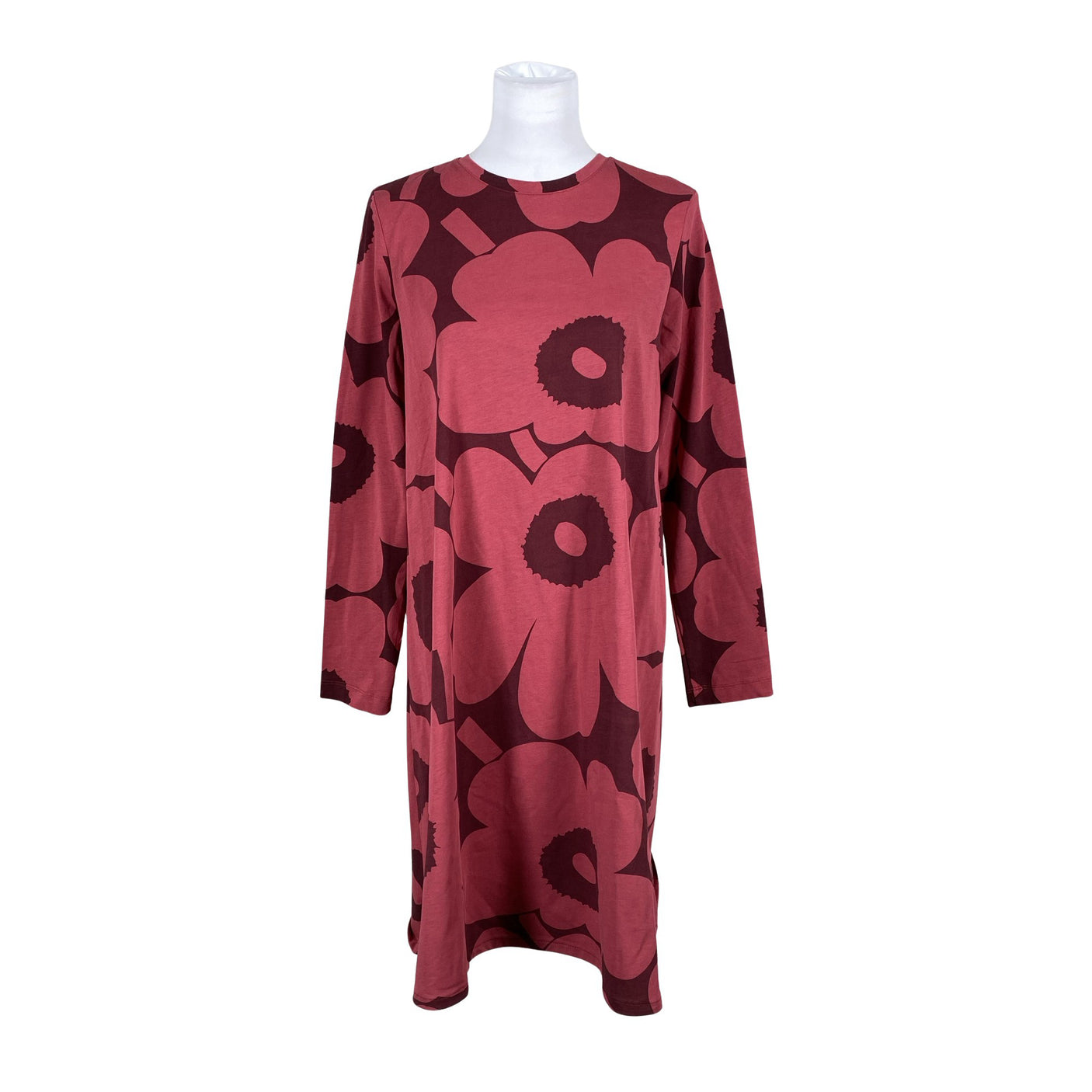 Naisten Marimekko - Trikoomekko, koko 36 - Viininpunainen (1)