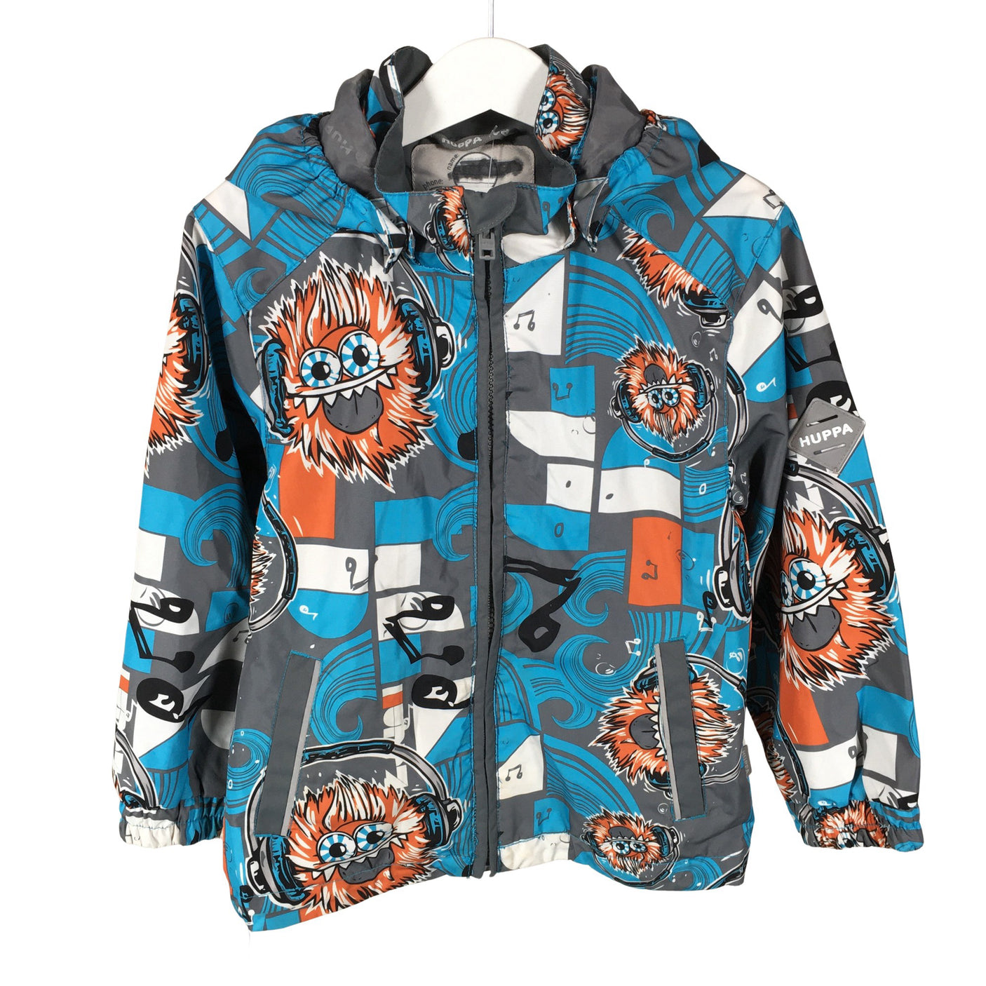 Unisex Huppa - Välikausitakki, koko 104 - 110 - Harmaa (1)