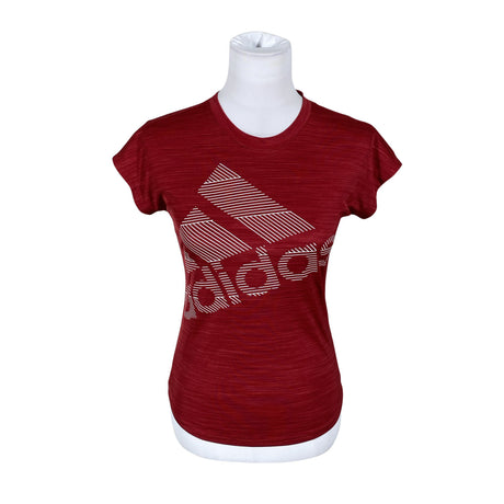 Naisten Adidas - Urheilupaita, lyhyet hihat, koko 36 - Viininpunainen ()