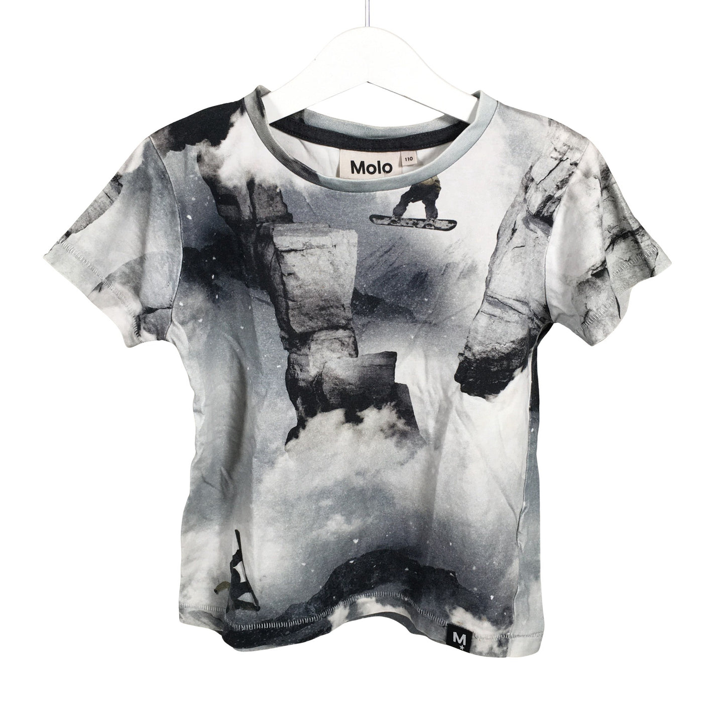 Poikien Molo Kids - T-paita, koko 104 - 110 - Harmaa (1)