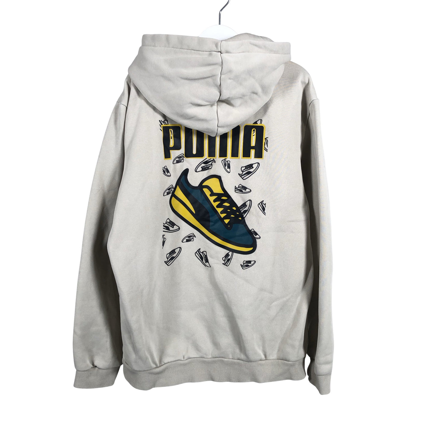 Unisex Puma - Lyhythihainen pusero, koko 158 - 164 - Beige (2)