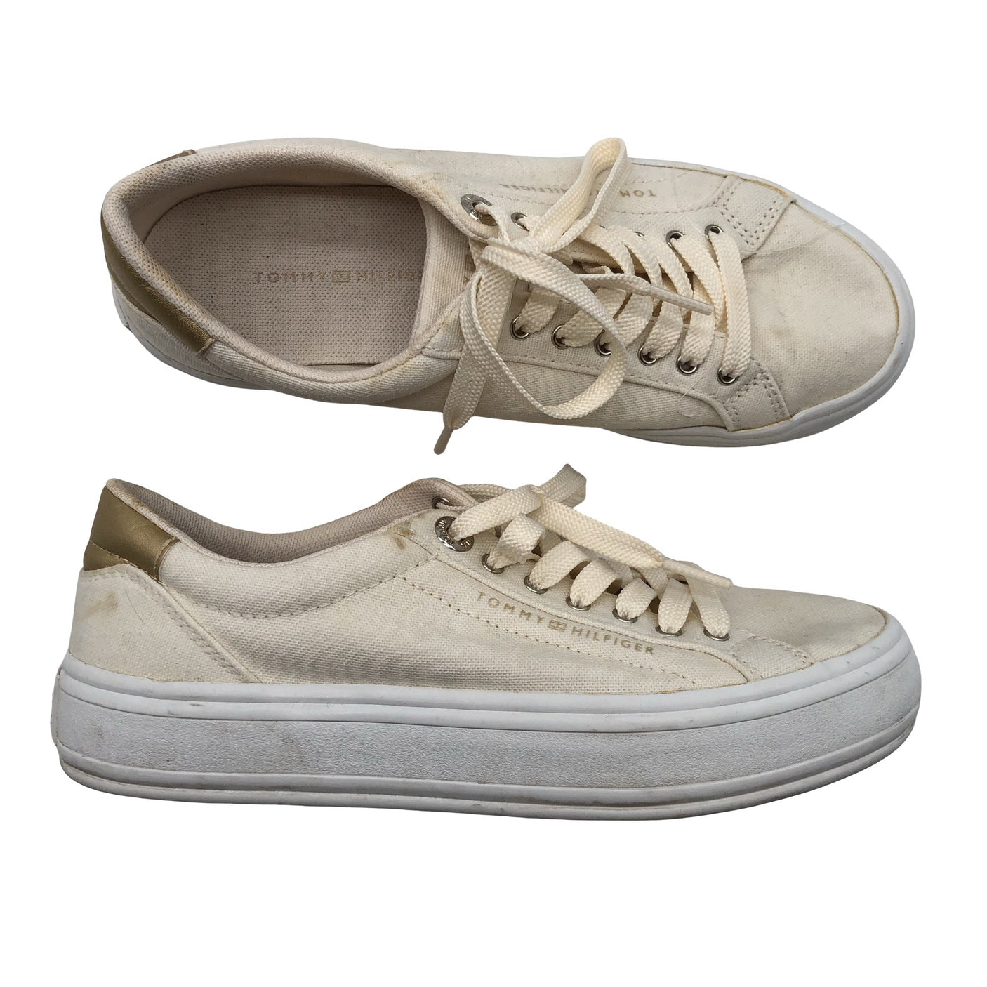 Naisten Tommy Hilfiger - Tennarit, koko 36 - Beige (1)