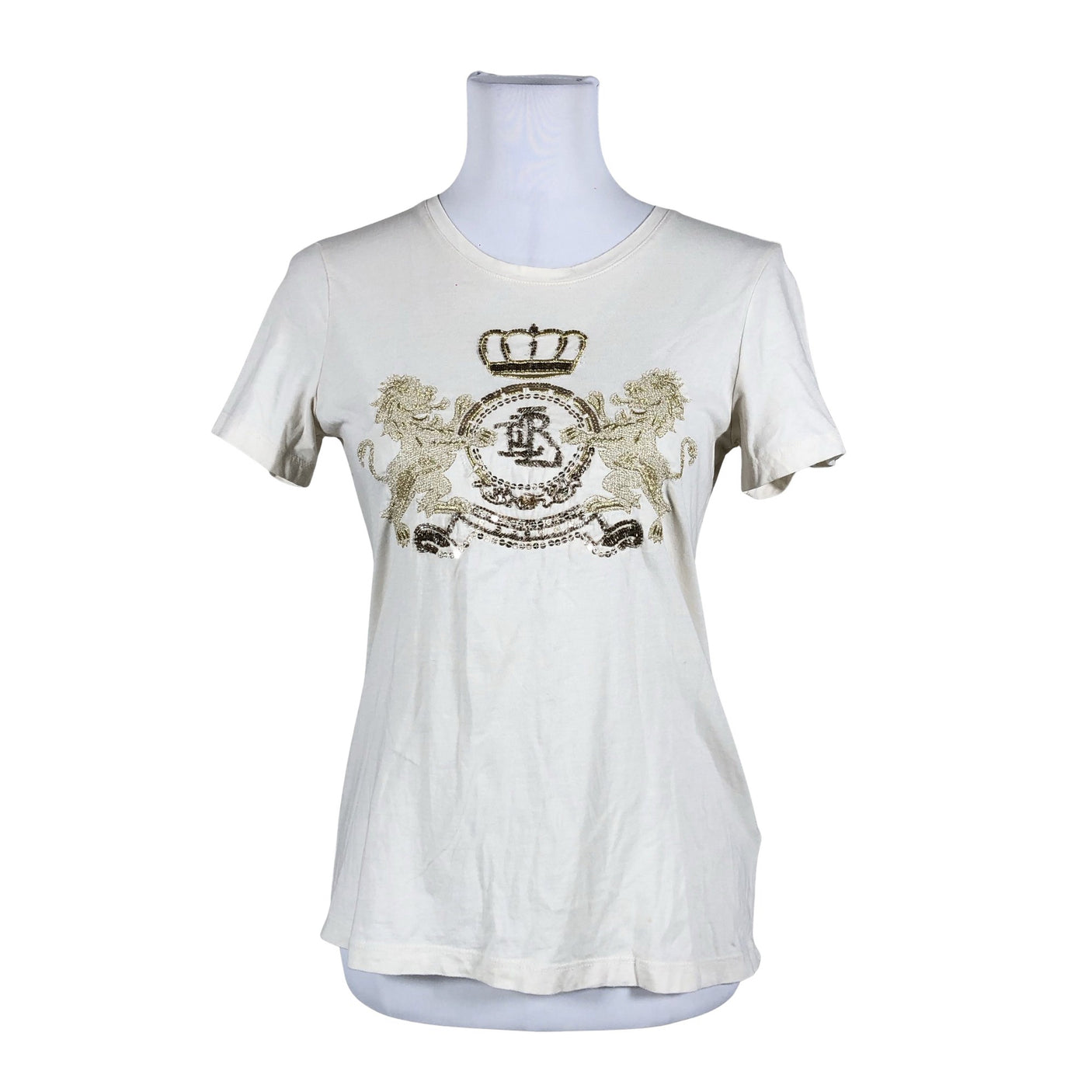 Naisten Lauren Ralph Lauren - T-paita, koko 34 - Beige (1)