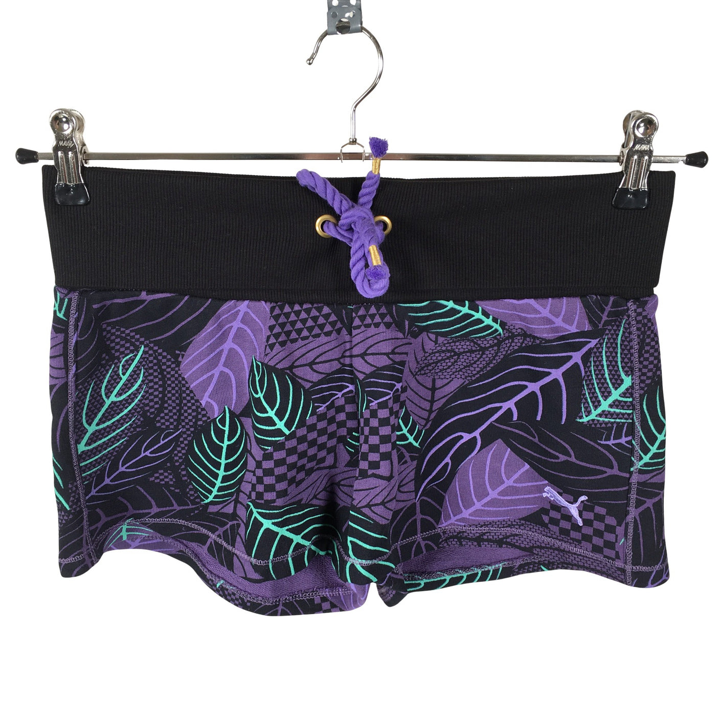 Naisten Puma - Collegeshortsit, koko 36 - Violetti (1)