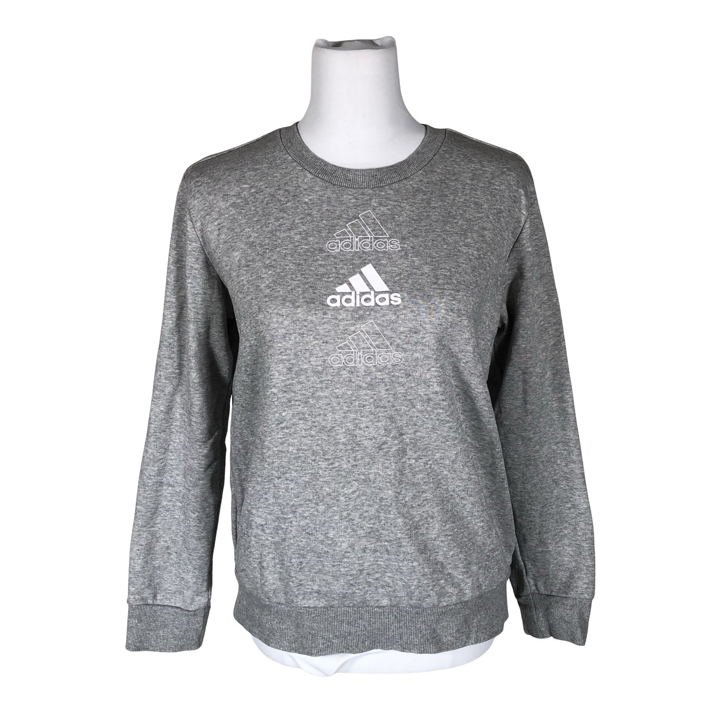 Naisten Adidas - Collegepaita, koko 38 - Harmaa (1)