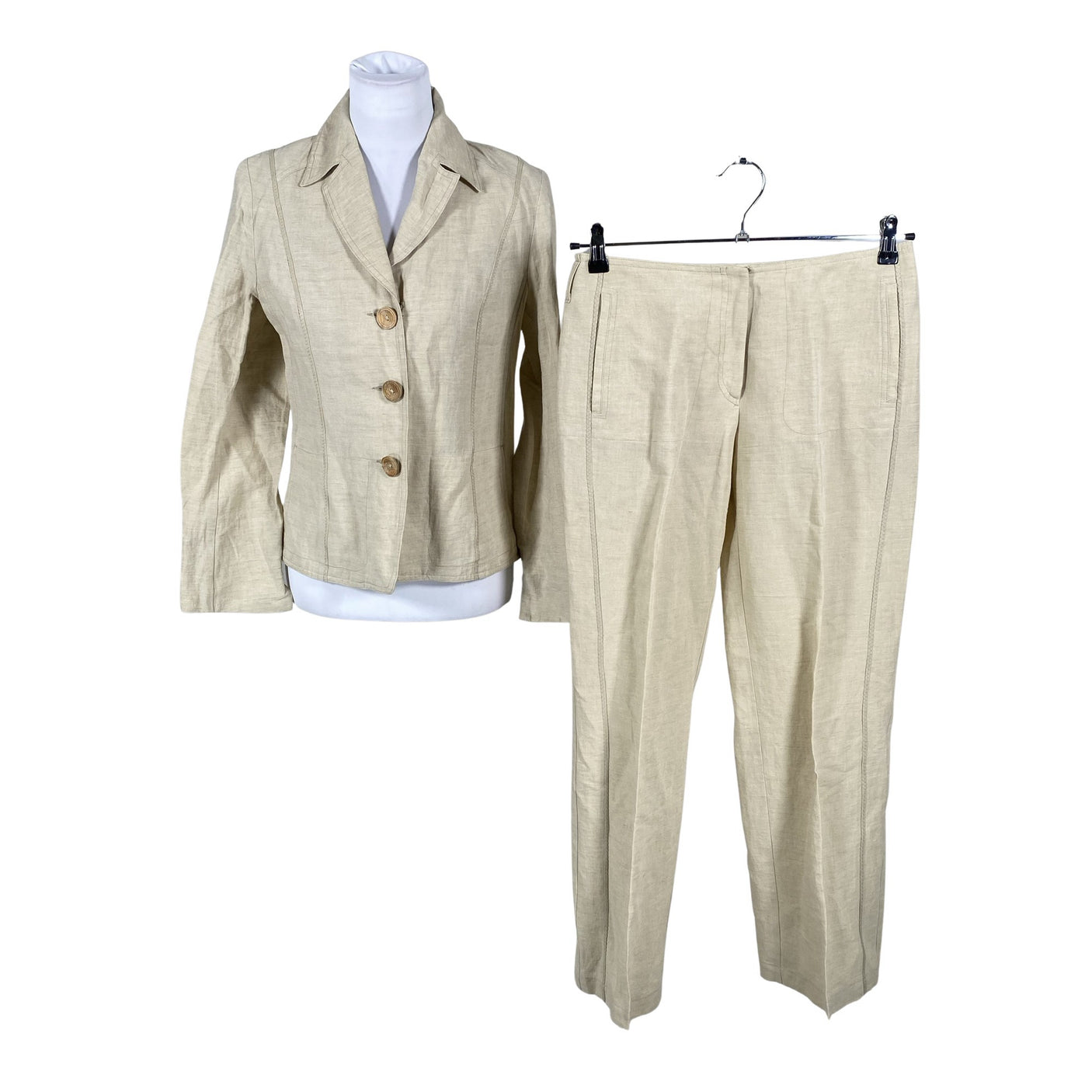 Naisten Peter Hahn - Jakkupuku, koko 38 - Beige (1)