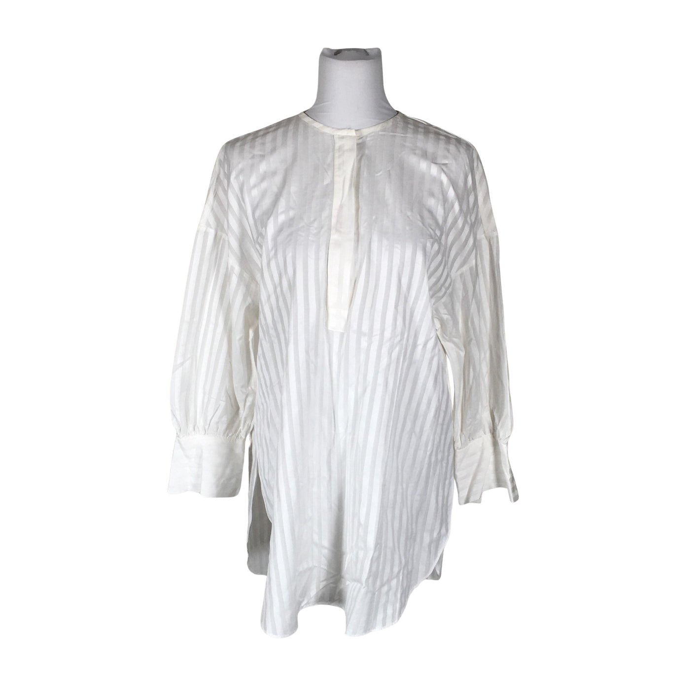 Naisten Massimo Dutti - Kangastunika, koko 38 - Valkoinen (1)
