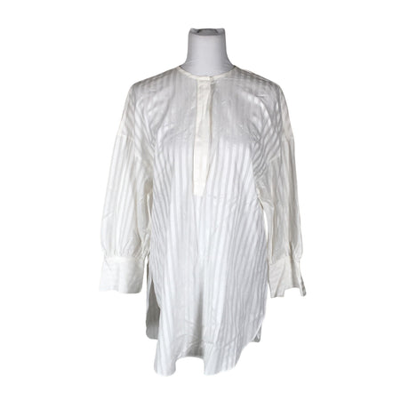 Naisten Massimo Dutti - Kangastunika, koko 38 - Valkoinen ()