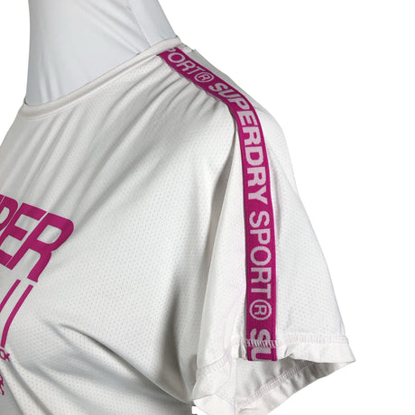 Naisten Superdry - Urheilupaita, lyhyet hihat, koko 38 - Valkoinen (2)