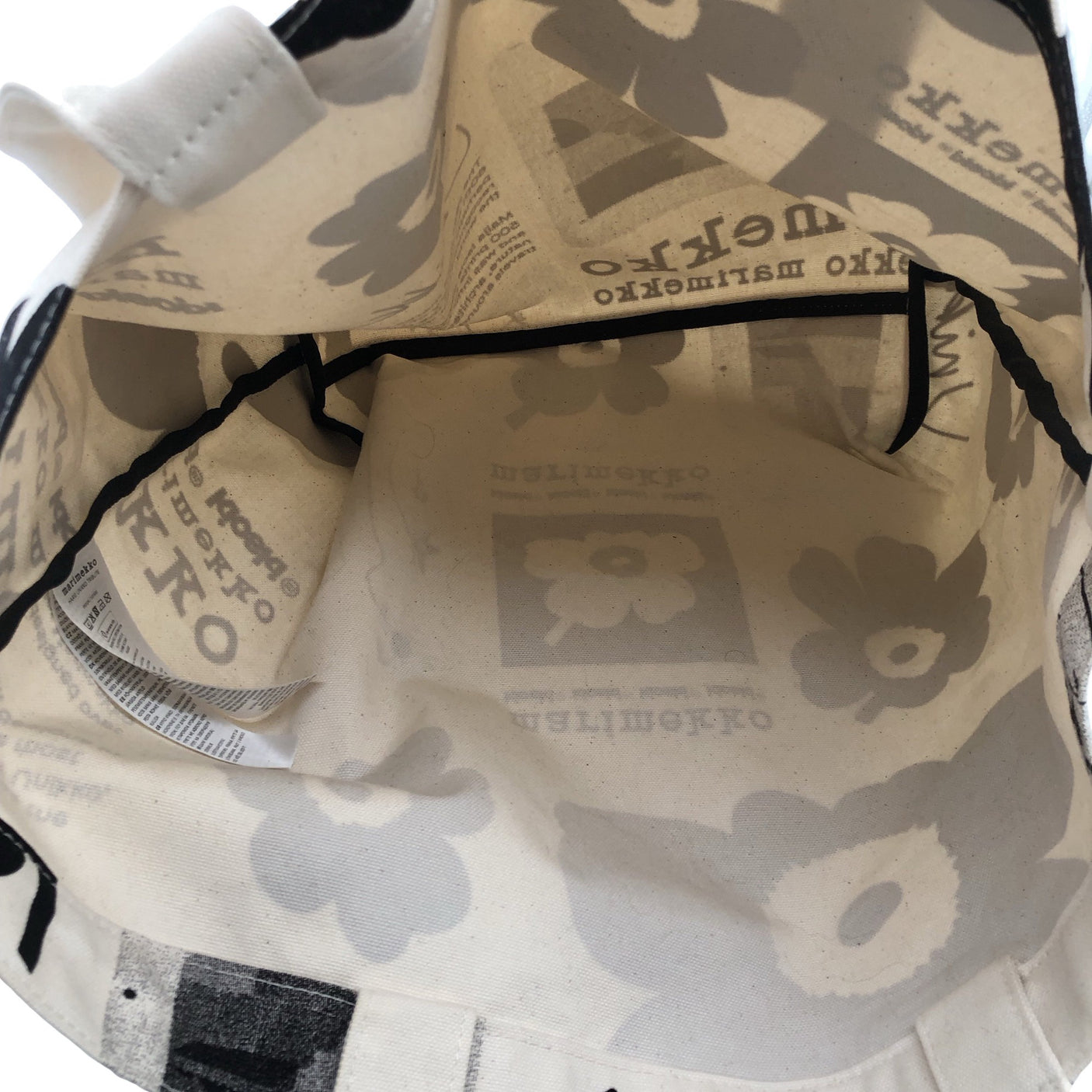 Naisten Marimekko - Käsilaukku, koko Maxi - Valkoinen (3)
