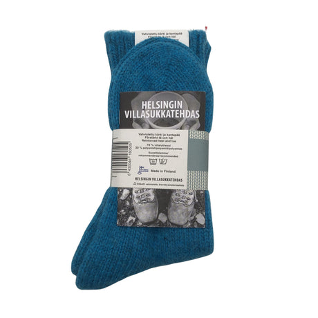 Unisex Helsingin Villasukkatehdas - Villasukat, koko 38 - Sininen (2)