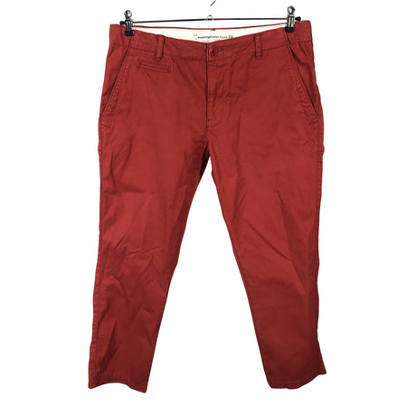 Miesten Knowledge Cotton Apparel - Chinot, koko W34 - Punainen ()