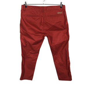 Miesten Knowledge Cotton Apparel - Chinot, koko W34 - Punainen (2)