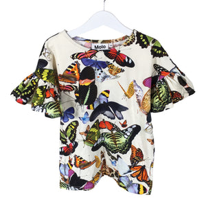 Tyttöjen Molo Kids - T-paita, koko 134 - 140 - Beige (1)