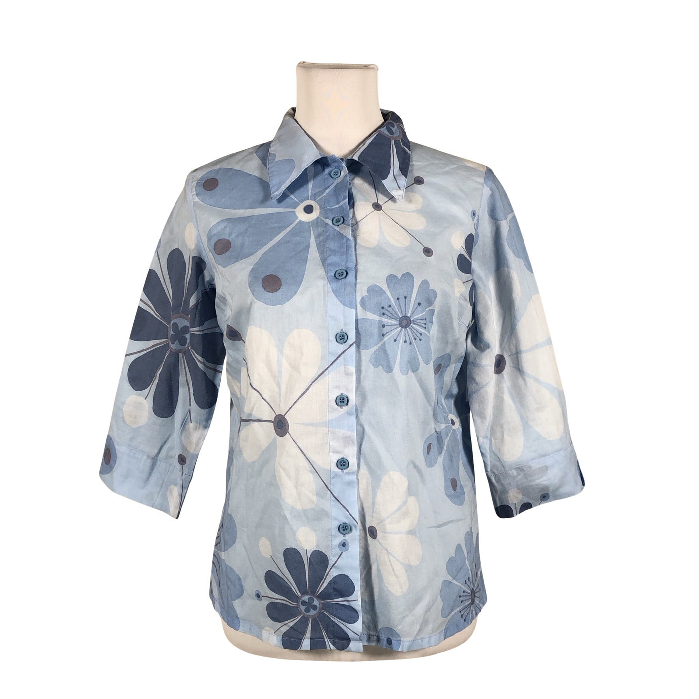 Naisten Marimekko - Kauluspaita, koko 40 - Vaaleansininen (1)