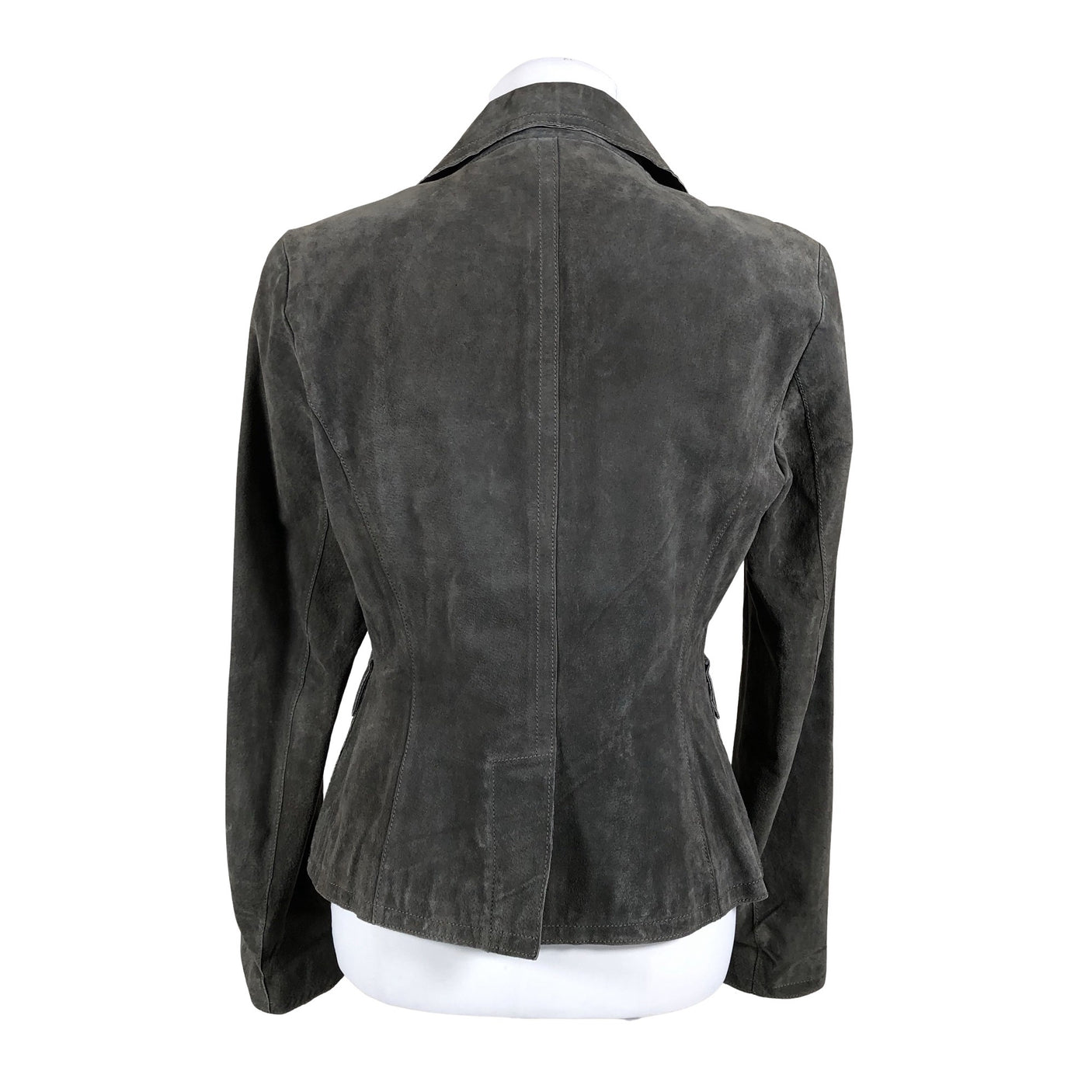 Naisten Your Face - Nahkatakki, koko 38 - Harmaa (2)