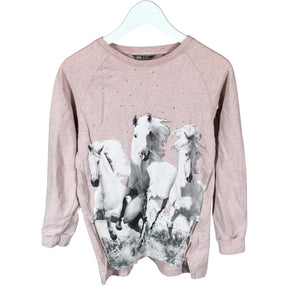 Tyttöjen Lindex - Collegepaita, koko 158 - 164 - Vaaleanpunainen (1)